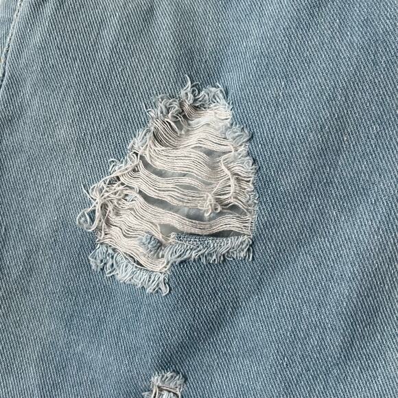 Distressed Cutoff Skeleton Heart Shorts - Size 3 - Picture 3 of 6